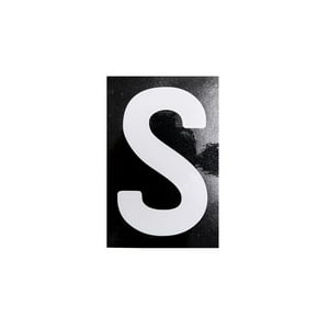 Truck Republic - Plantilla Adhesiva Patente Letra S