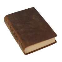 Magideal - Cuaderno De Escritura De Diario Vintage Libro De Mano Hecho A Mano Diy Hombres Y Mujeres Cuaderno De Notas Cuaderno De Diario De Cuero Pu Rústico Para Seccion Vertical