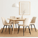 thumbnail image 3 of Pack de 4 Sillas de Comedor Macron Acolchada Terciopelo - Beige, 3 of 7