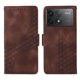 thumbnail image 1 of Carcasa FOXDOCK Xiaomi Poco F6 Pro de cuero PU, diseño acolchado clásico, protección contra caídas y rayones, 1 of 5