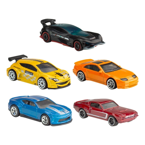 Hot Wheels Pack 5 Autos Rosso Escala 1:64 Colección 3 años+ | Lider