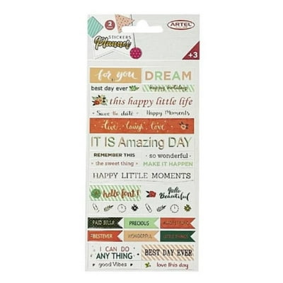 Stickers Motivacional 2 Hojas(170X90Mm)  Artel