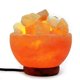 thumbnail image 4 of Lámpara de sal del Himalaya, cuenco Spantik con trozos de cristal natural, 4 of 8