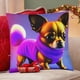 thumbnail image 4 of Chihuahua Fundas de almohada de terciopelo con tema, regalos de funda de almohada, decoración para el hogar, cojín de lanzar, regalo de cumpleaños para fans y parejas.66*66cm., 4 of 6