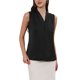 thumbnail image 1 of INSPIRE CHIC Tops de satén sin mangas para mujer con cuello en V, blusa de satén casual de negocios, camisas de trabajo 2XL negro, 1 of 6