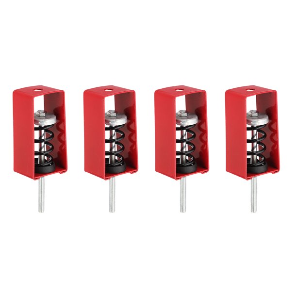 Uxcell Colgadores de Aisladores de Vibración de Resorte para Techo para Procesador de Aire A/C Rojo 4.92 x 2.48 x 1.89 Pulgadas