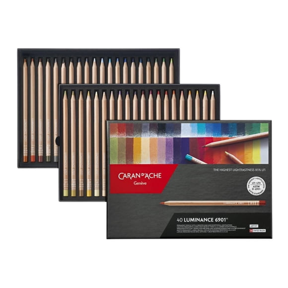 Set de lápices de colores Caran d'Ache Luminance 40 piezas