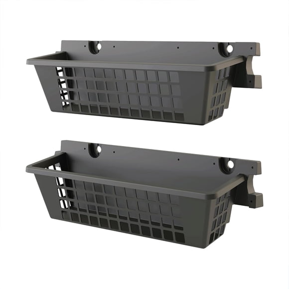 Suncast Juego de 2 cestas de resina para pared 64 x 18 x 18 cm, capacidad de 14 kg