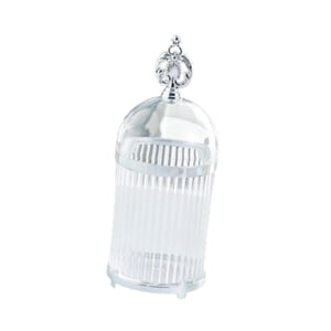 Bothyi - Tarro De Almacenamiento Con Soporte Para Cuchara De Café, Tenedor De Postre Para Organizar La Encimera De La Barra, Borde Plateado Transparente