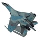 thumbnail image 1 of Metal 1/100 Sukhoi SU-35 Avión De Combate Modelo Ruso Para Estante Decoración Del Hogar, 1 of 5