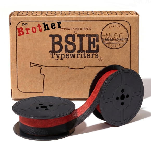 Cinta para Máquina de Escribir BSIE Tipo Brother Negra y Roja