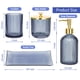 thumbnail image 5 of Set de accesorios de baño Haturi Blue Glass, 4 piezas, 5 of 7
