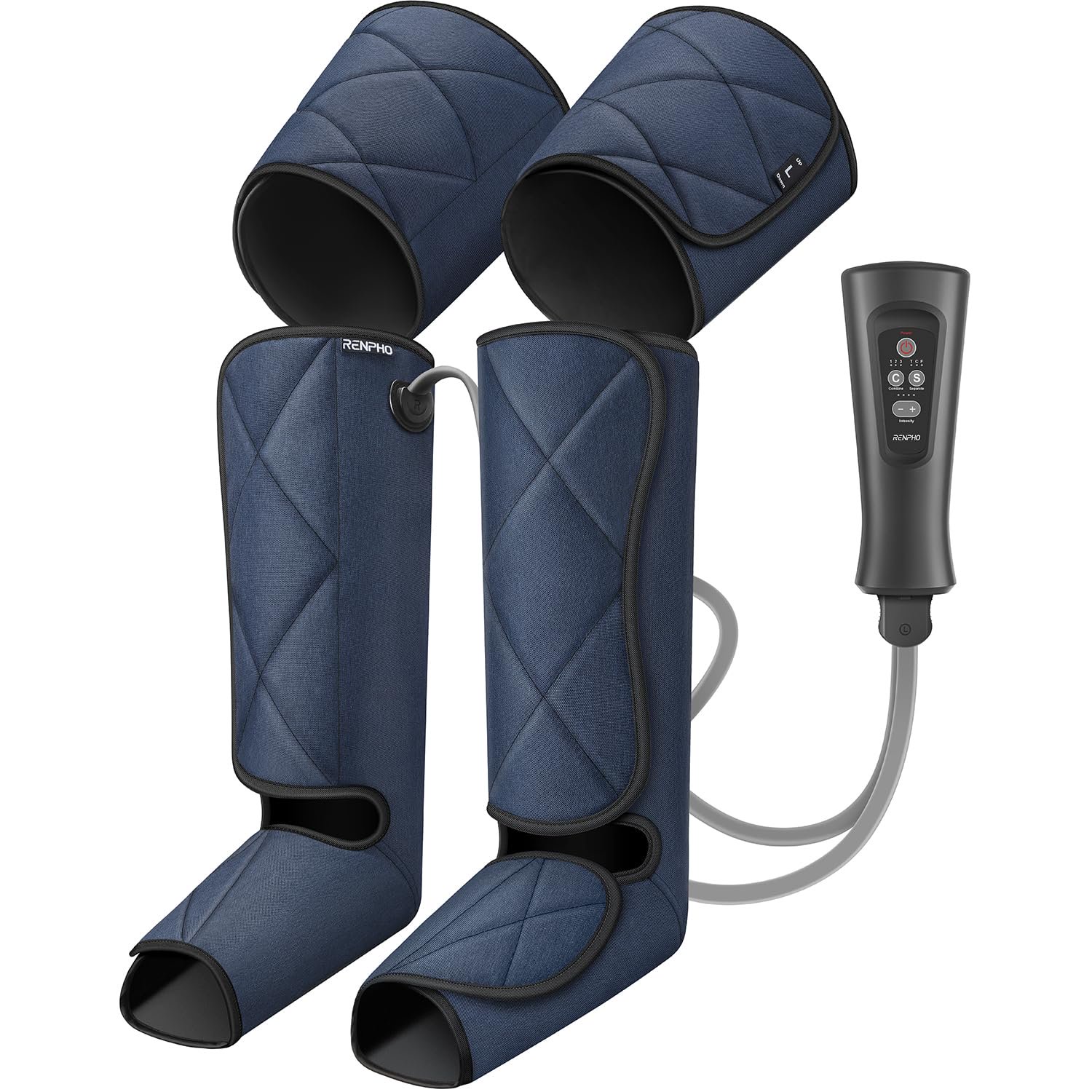 Masajeador De Piernas Renpho Fsa Hsa Compatible Con Compresión De Aire Azul