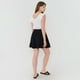 thumbnail image 3 of Falda Mujer Mini Viscosa Negro Corona, 3 of 5