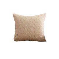 Genérico - Juego De 4 Fundas De Terciopelo Trenzado Beige