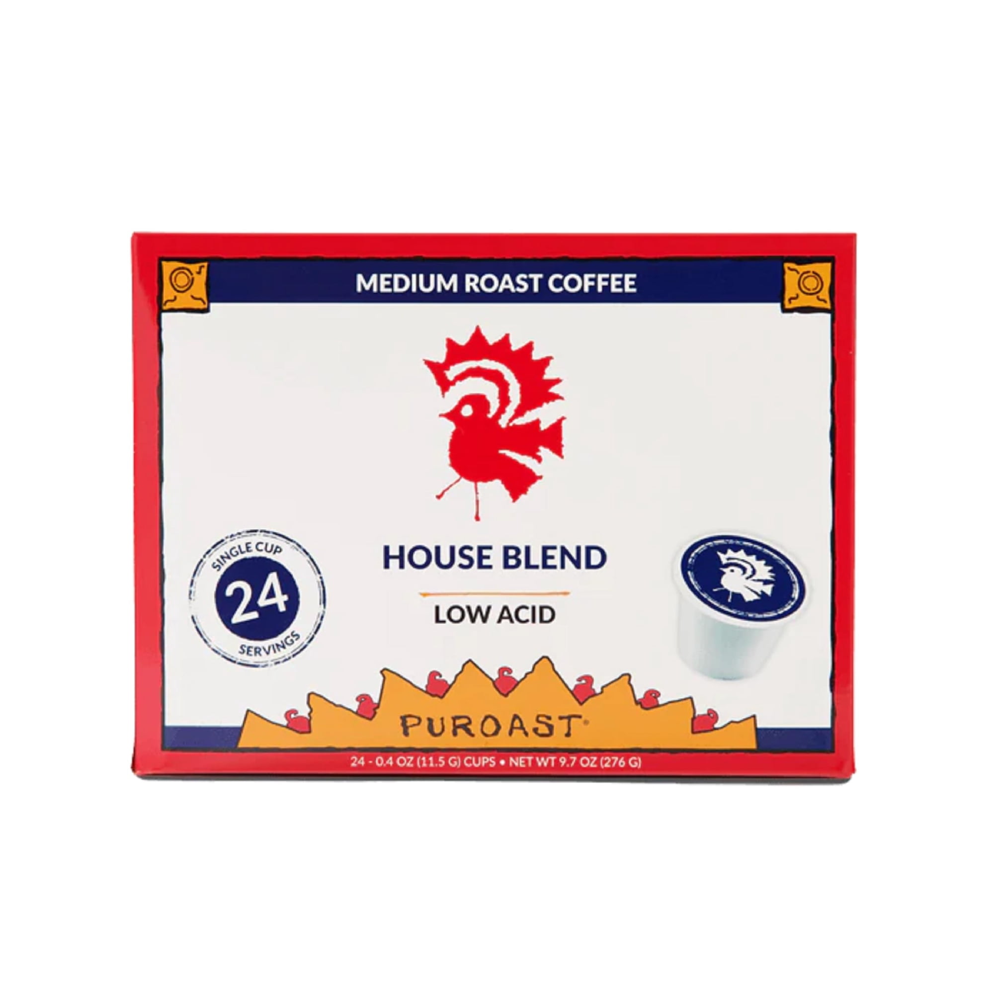 Puroast Coffee - Cafetera Keurig, Mezcla Casera Baja En Ácidos, 24 Cápsulas, De Coffee Puroast