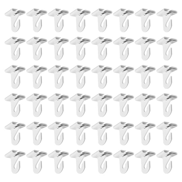 Uxcell Ganchos para Techo Falso Metal T-Bar Clip de Riel Azulejos de Techo Suspendido Ganchos para Colgar Plantas y Decoraciones 150 Piezas