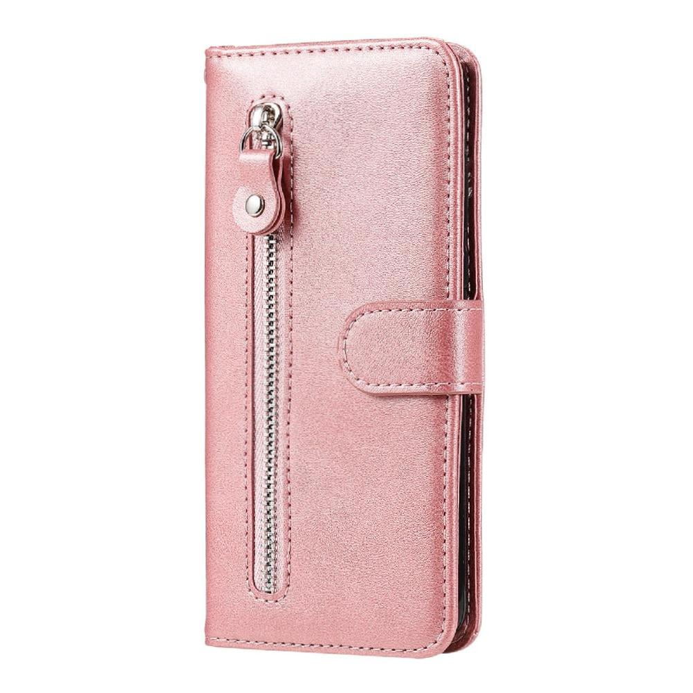 Gangxun - Funda Con Cremallera Para Samsung Galaxy S22 Ultra 5g, Carcasa Cartera De Cuero Pu Con Soporte Y Tarjetero