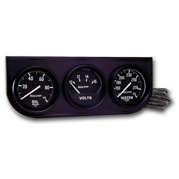 Medidor AUTO METER 2397 Aceite Voltaje Agua 6 cm de Diámetro