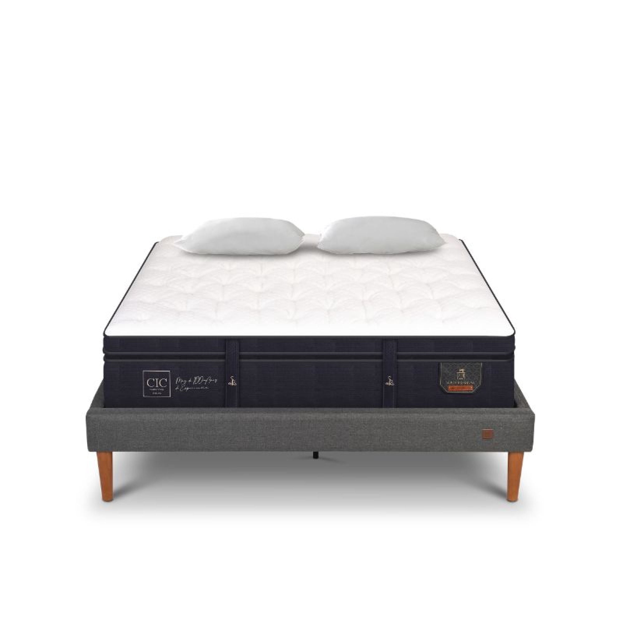 Cama Europea Curve Super Premium 2 Plaza Base Normal