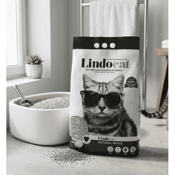 ARENA SANITARIA LINDOCAT NATURAL WHITE 15 LTS