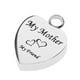 thumbnail image 1 of Cremación De Acero Inoxidable Mi Amiga Corazón Urna Colgante Recuerdo Mi Madre, 1 of 3