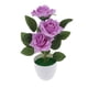 thumbnail image 5 of Ramo De Flores De Seda Rosa Artificial En Maceta Bonsai Planta Falsa Púrpura, 5 of 5