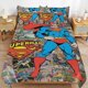 thumbnail image 1 of Superman Bedding Sets Ultra Soft Skin-Friendly Duvet Cover 3 Piece, Cute Comforter Cover Bed Set for Boys Girls Kids, 1 of 5