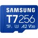 thumbnail image 1 of Tarjeta microSDXC Samsung T7 de 256 GB A2 U3 V30, 170 MB/s, para cámaras 4K, 1 of 3