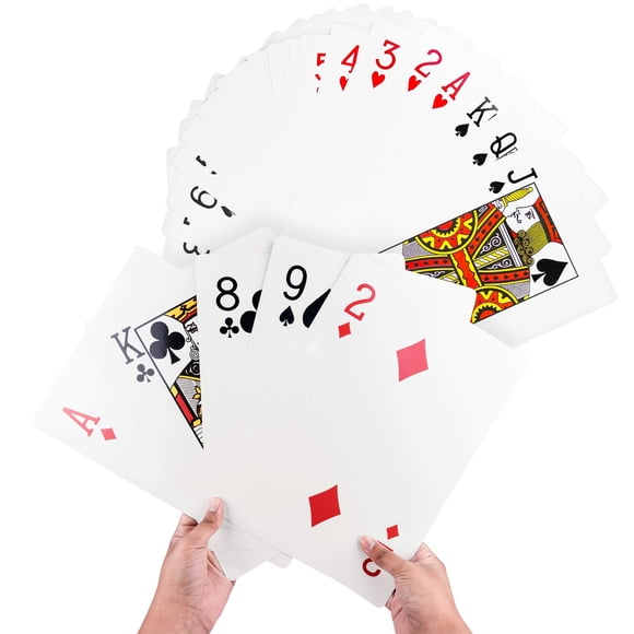 Juego completo de póquer Playing Cards Super Z Outlet Giant Jumbo Deck