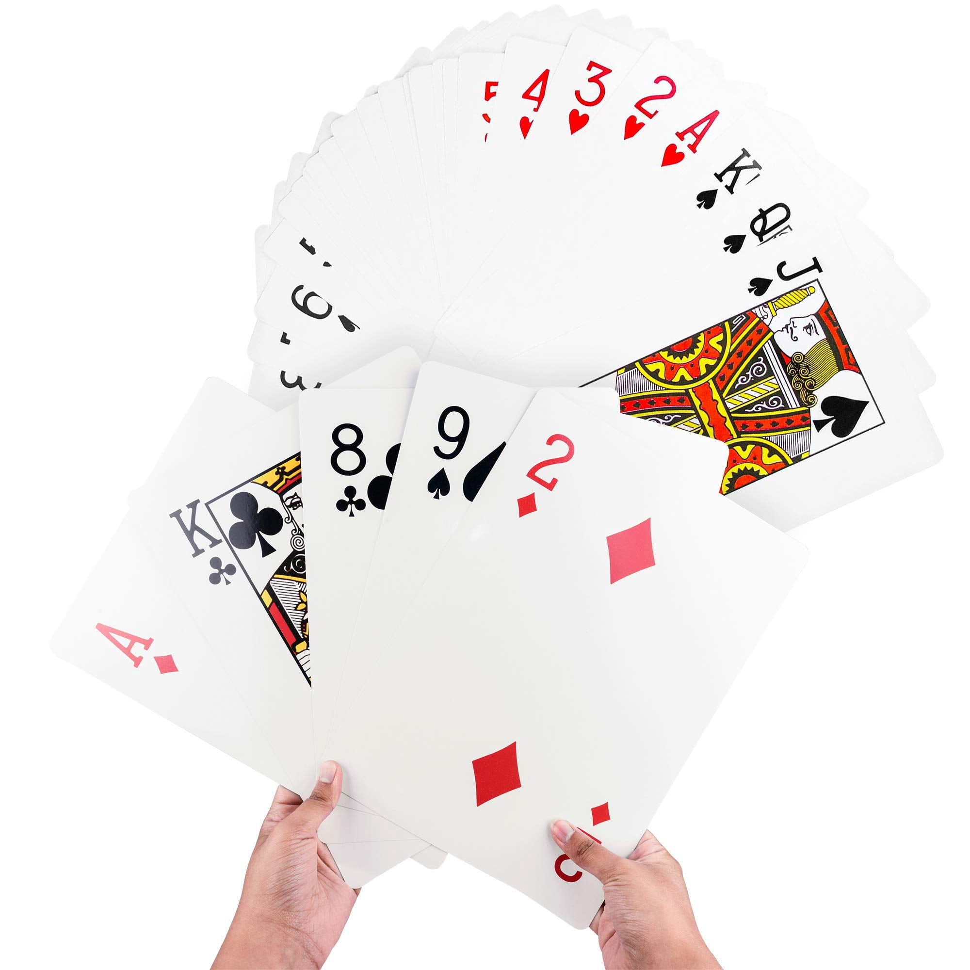 Juego Completo De Póquer Playing Cards Super Z Outlet Giant Jumbo Deck