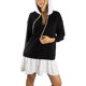 thumbnail image 1 of Jess de Meiko Vestido de Mujer Mangas Largas Capa Doble Sudadera con Capucha Vestido Casual S Negro, 1 of 7