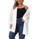 thumbnail image 4 of Agnes Orinda Cárdigan Ligero de Talla Grande para Mujer de Crochet Tejido con Encaje Hueco de Manga Larga Casual Abierto al Frente Suéter 3X Blanco, 4 of 4