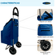 thumbnail image 4 of Carrito De Compras Plegable Glasgow 47 Litros  Blue, 4 of 7