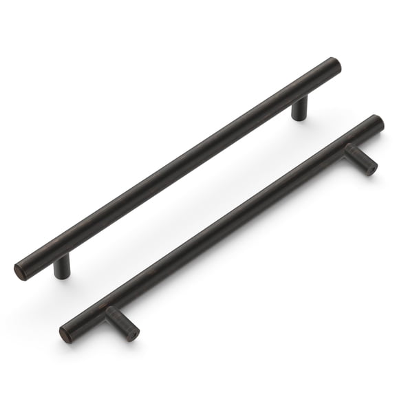 Tiradores para gabinete Hickory Hardware 19 cm bronce vintage, paquete de 5