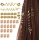 thumbnail image 1 of 28 piezas de accesorios para trenzas de Cacampanao, joyas de Cacampanao de aleación de oro, 25 piezas de puños para trenzas de Cacampanao y 3 piezas de clips en espiral de Cacampanao para mujeres, niñ, 1 of 7