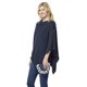 thumbnail image 1 of Poncho Tickled Pink Con Rayas Anchas Para Mujer 100% Algodón, 1 of 5