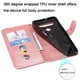 thumbnail image 3 of Funda con Cremallera para LG K51S, Carcasa Cartera de Cuero PU con Soporte y Tarjetero, 3 of 5