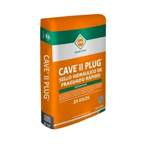 Cave Ii Plug - Sello Hidráulico Saco 20 Kg Gris