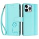 thumbnail image 3 of Funda Cartera Trébol para iPhone 14 Pro Max con Ranuras Tarjetas y Carga Inalámbrica Verde menta, 3 of 6