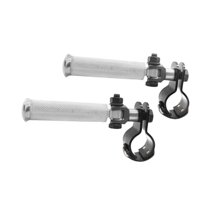 Magideal - Estriberas Universales Para Motocicleta, Reemplazo De Pedales, Estriberas Planas Modificadas Para Bicicleta Eléctrica Fácil De Instalar Para Niu + , Plata