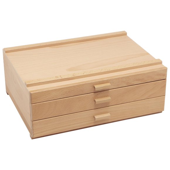 Cofre de Almacenamiento de Madera de 3 Cajones HG Art Concepts