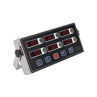 Magideal - Temporizador Digital De Cocina Temporizador De Restaurante Pantalla Led Con Alarma Fuerte Recordatorio De Freidora Comercial Acero Inoxidable Para Uso 6 Canales