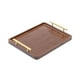 thumbnail image 3 of Bandeja De Madera Para Servir Con Asas, Bandeja De Mesa De Centro Para Postre, Mostrador, Almuerzo, 36x25cm, 3 of 5
