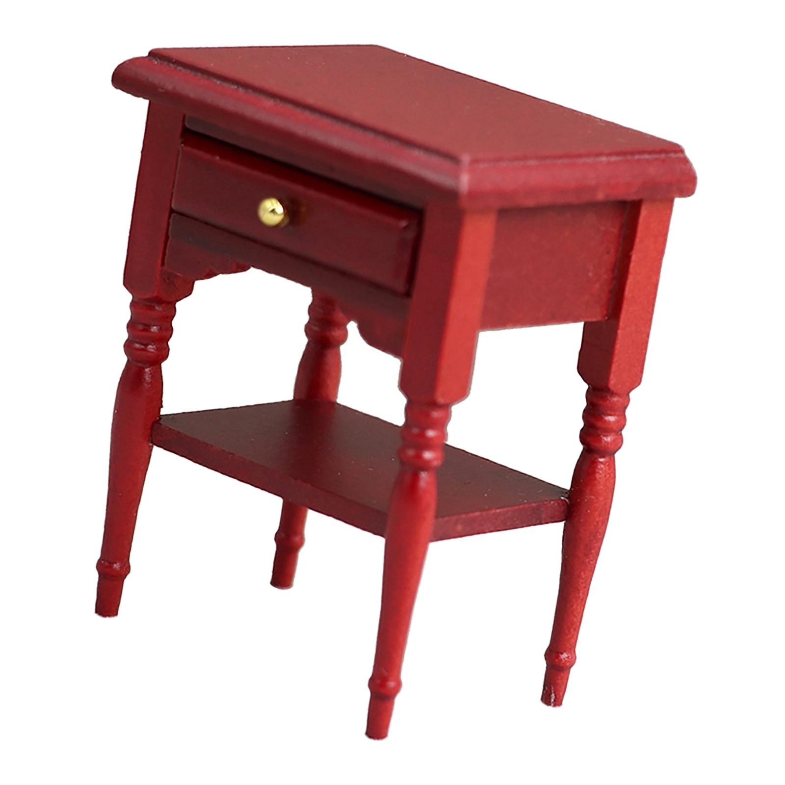 Bothyi - Muebles De Mesita De Noche En Miniatura Para La Escena De La Vida, Juguete Para Niños, Juego De Imaginación