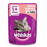 Alimento Húmedo Gato Adulto Sabor Salmón Pouch 85 G Whiskas