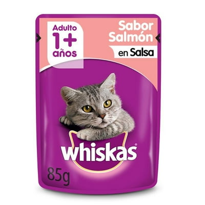 Alimento Húmedo Gato Adulto Sabor Salmón Pouch 85 G Whiskas