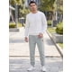 thumbnail image 2 of INSPIRE CHIC Pantalones de Jogging para Hombre con Cintura Elástica y Cordón Ajustable, Cómodos para el Gimnasio, Talla 34, Gris, 2 of 5