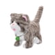 thumbnail image 1 of Gatito De Peluche Que Habla Y Camina, Versátil, Con 12 Canciones Que Graba Y Repite, Rayas Gris Claro., 1 of 5