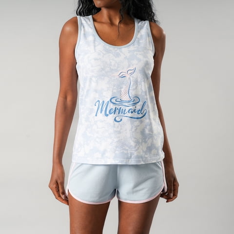 Flores - Pijamas Top Sin Mangas + Short 33555-229